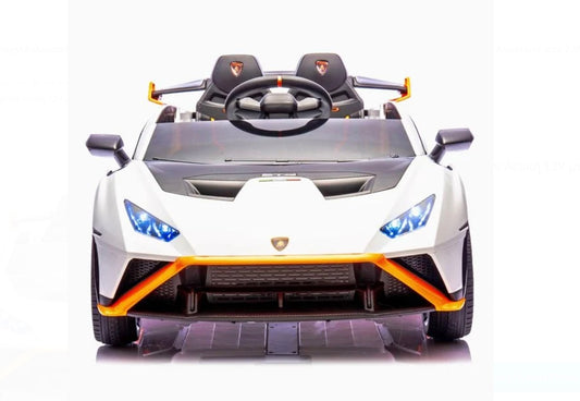 Μηχανοκίνητο Όχημα Lamborghini Λευκή 12V με Τηλεχειριστήριο